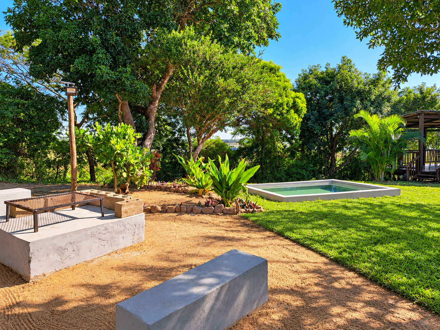 Serene Tropical Backyard with Plunge Pool Mazi Vuwu Ponta Malongane